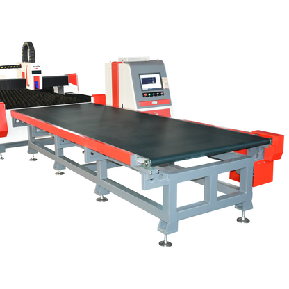 Hcgmt® Three-in-one Leveling-Geared Feeding-Fiber Laser Cutting-Collection Station Production Line